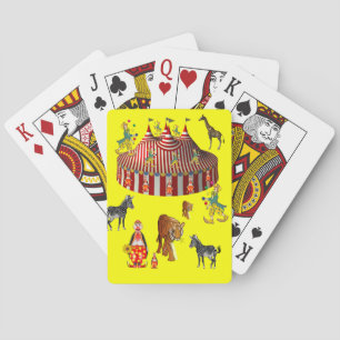 Cartes Plateau de carte de jeu de cirque