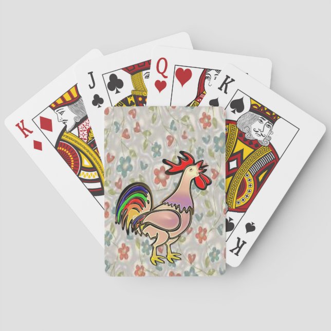 Cartes Plateau de carte de jeu de coq (dos)