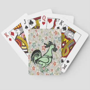 Cartes Plateau de carte de jeu de coq