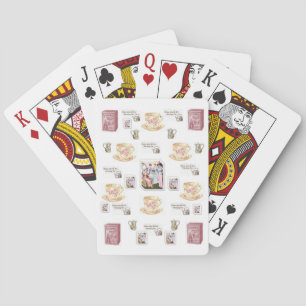 Cartes Plateau de carte de jeu de thé
