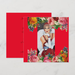 Cartes plates 10 rouges (Oiseau de neige) DPMDesig