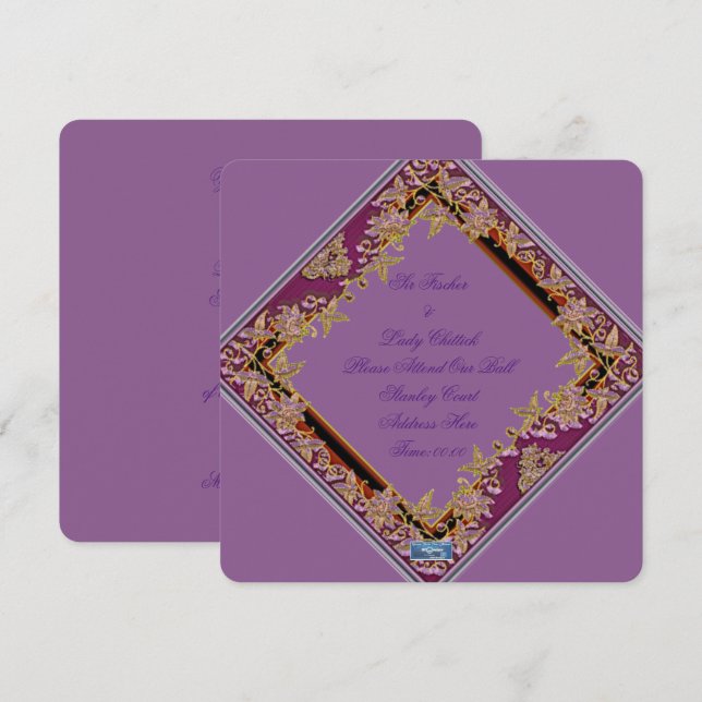 Cartes plates 11Pur(AmethystWreathe)RFPMDesigns ©️ (Devant / Derrière)