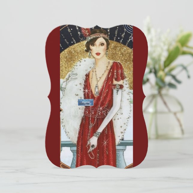 Cartes plates 1 Brûlure (Glam d'hiver) RFPMDesigns (Debout devant)
