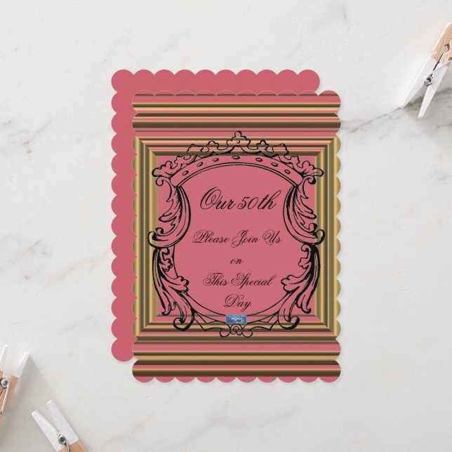 Cartes plates 4 P.Pink(GoldenFrames)RFPMDesigns ©️ (Devant/Arrière en situation)