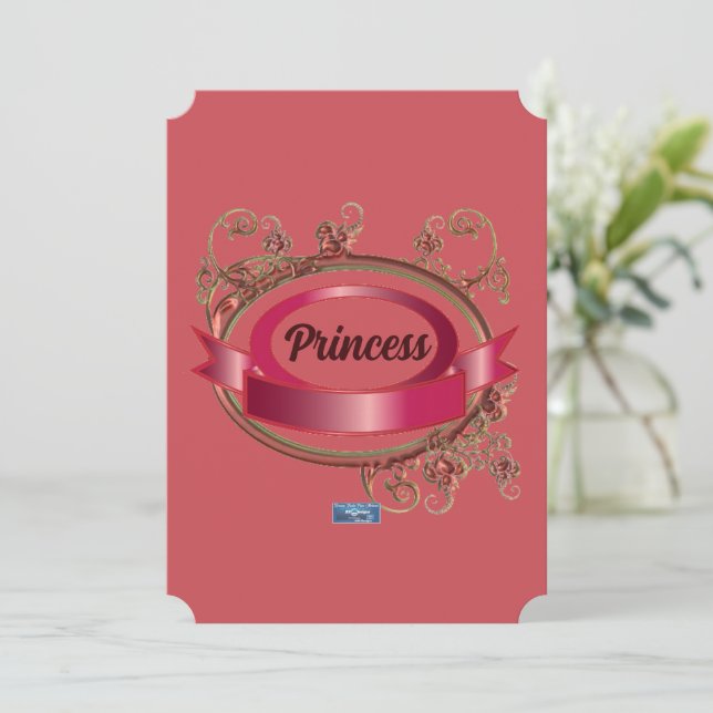 Cartes plates 5 Pink(Princess Rose)RFPMDesigns ©️  (Debout devant)