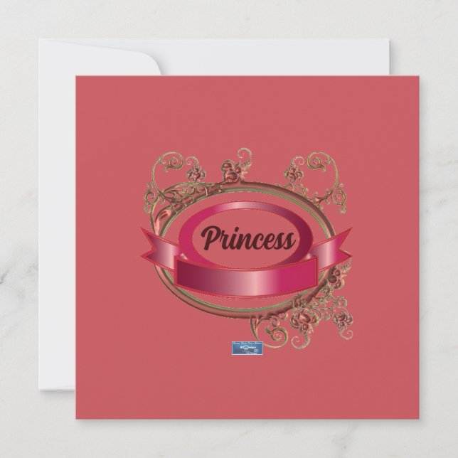 Cartes plates 9 Pink(Pink Princess)RFPMDesigns ©️  (Devant)