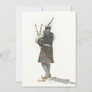 Cartes plates Bagpiper