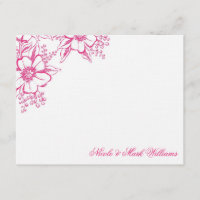 Cartes plates faites sur commande florales
