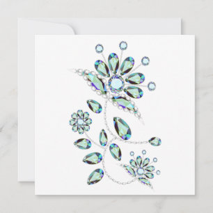 Cartes plates Gem Stone Gold Filigree