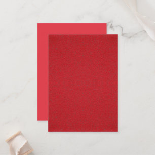Cartes plates personnalisables rouge bicolore