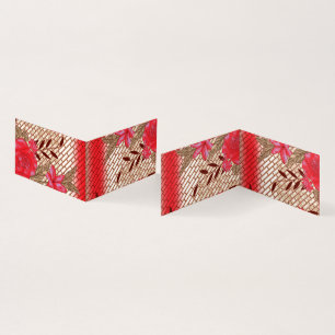 Cartes Pliées Élégance Florale – Style Moderne