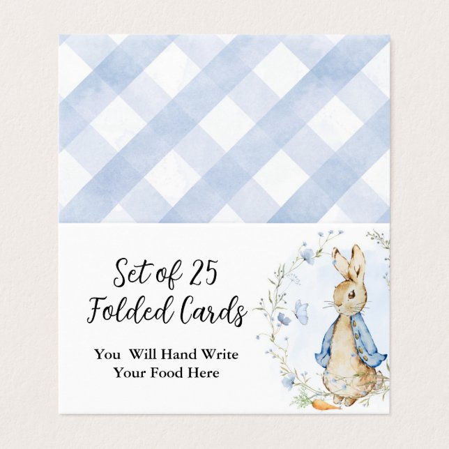 Cartes pliées Peter Rabbit (Outside Unfolded)
