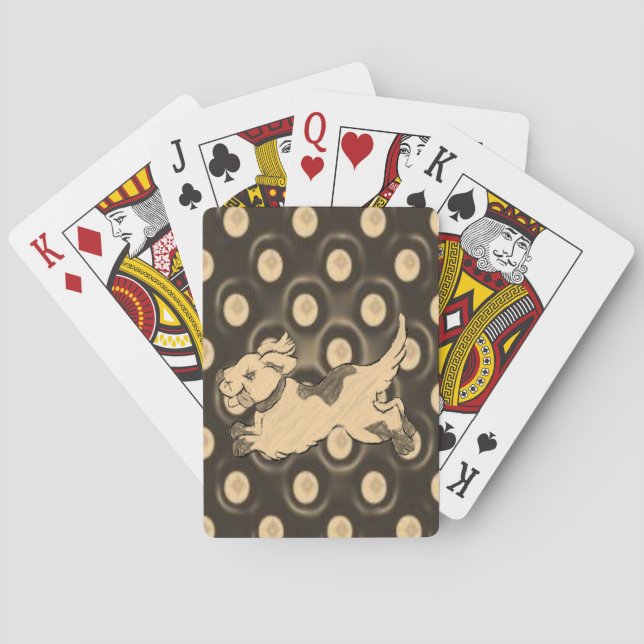Cartes Pont de carte de jeu de chien (dos)