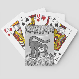 Cartes Pont de carte de jeu de singe
