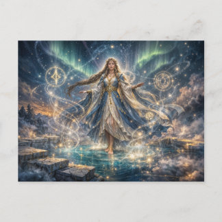 Cartes postale de fantaisie Sorcière Céleste