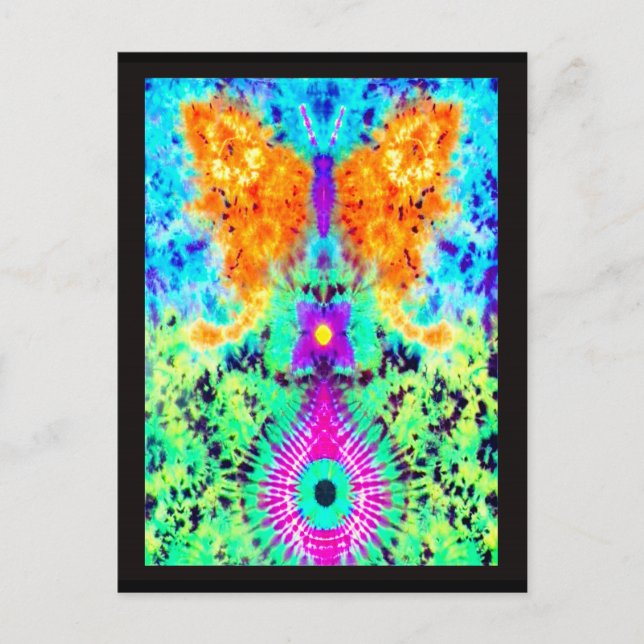 Cartes postales à goutte papillon (Devant)