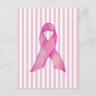 Cartes postales à ruban rose