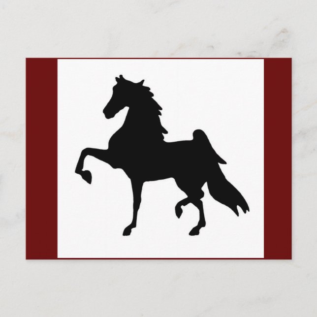 Cartes postales - American Saddlebred Silhoutte (Devant)