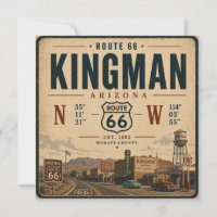 Cartes postales anciennes de la Route 66 de Kingma