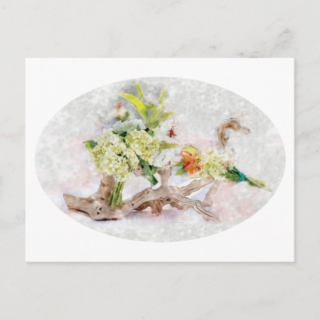 Cartes postales aquarelles Hydrangeas Bella (Devant)