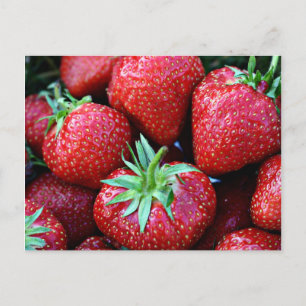 Cartes postales aux fraises