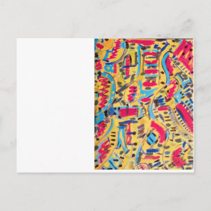 Cartes postales, aux motifs abstraits colorés