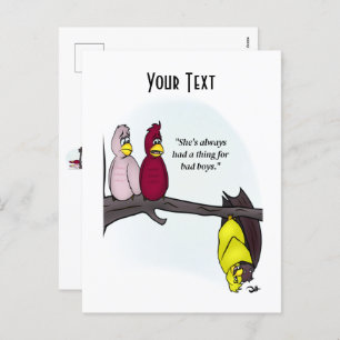 Cartes postales blanches des mauvais garçons