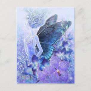 Cartes postales bleues