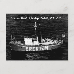Cartes postales Brenton Reef Lightship LV-102/WAL-
