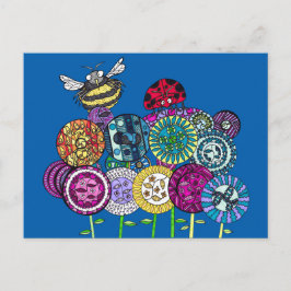 Cartes postales Bugs et Fleurs