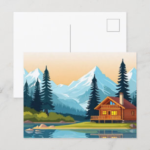 Cartes postales Cabines rustiques 🏕️   Retraites 