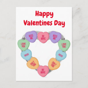 Cartes postales Candy Coeurs d'amour