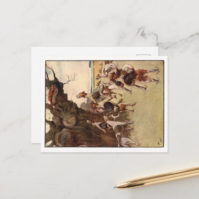 Cartes postales Cecil Aldin (Devant/Arrière en situation)