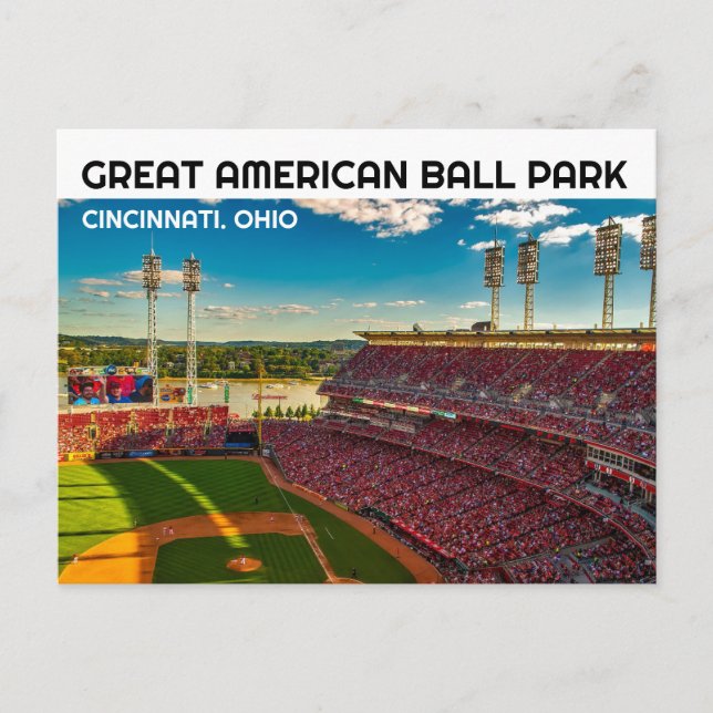 CARTES POSTALES CINCINNATI OHIO BASEBALL BALLPARK (Devant)