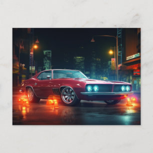 Cartes postales Cinématiques Hot Red Wheels Autos