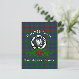 Cartes postales Clan Agnew Crest & Tartan