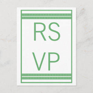 Cartes postales classiques traditionnelles RSVP