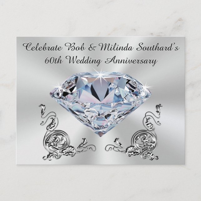 Cartes postales commémoratives de la 60e année com (Devant)