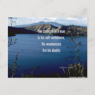 Cartes postales confiance-de motivation d'individu