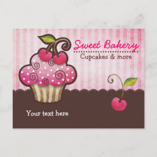 Cartes postales Cupcake Cherry Berry