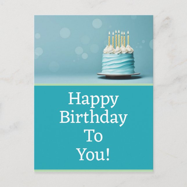 Cartes postales d'anniversaire (Devant)