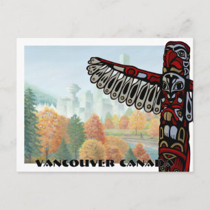 Cartes postales d'art de Vancouver Cartes de totem