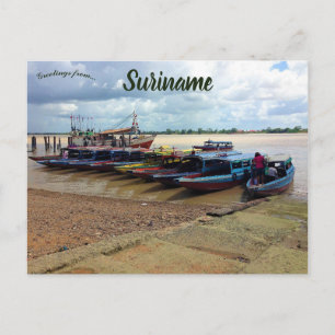 Cartes postales de bateaux au Suriname