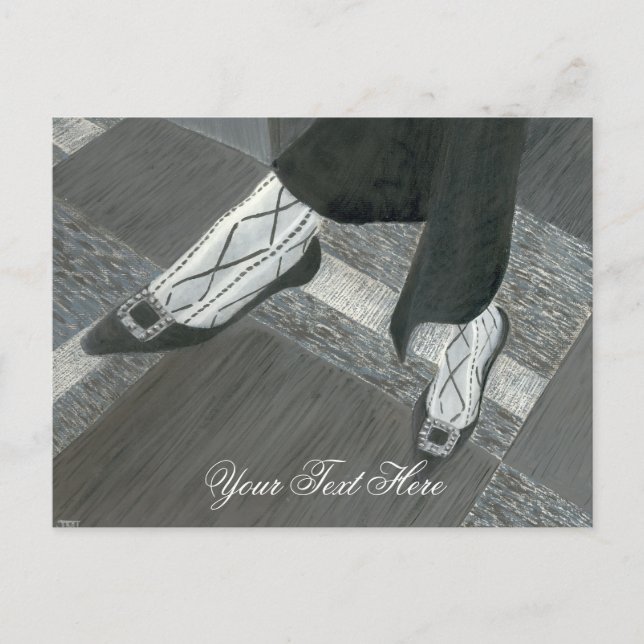 Cartes postales de chaussures d'entretien (Devant)