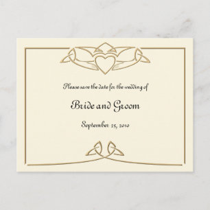 Cartes postales de Claddagh celtique pour annoncer