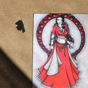 Cartes postales de danseuse du ventre Scorpion