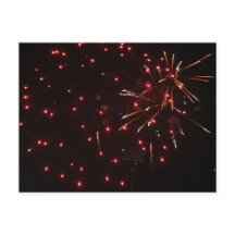 Cartes postales de feux d'artifice