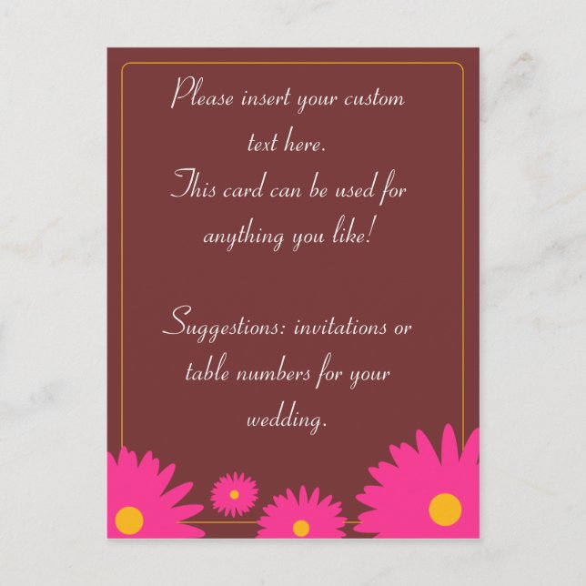 Cartes postales de fleurs printanières (Devant)