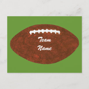 Cartes postales de football à nom d'équipe personn