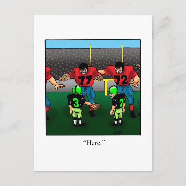Cartes postales de footballeurs drôles (Devant)